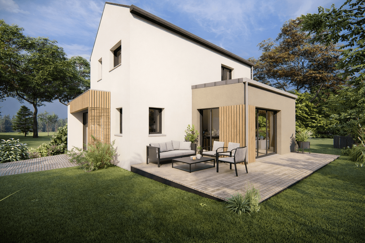 Maison+Terrain à Saint-Erblon Exclusivité :  - Photo 1