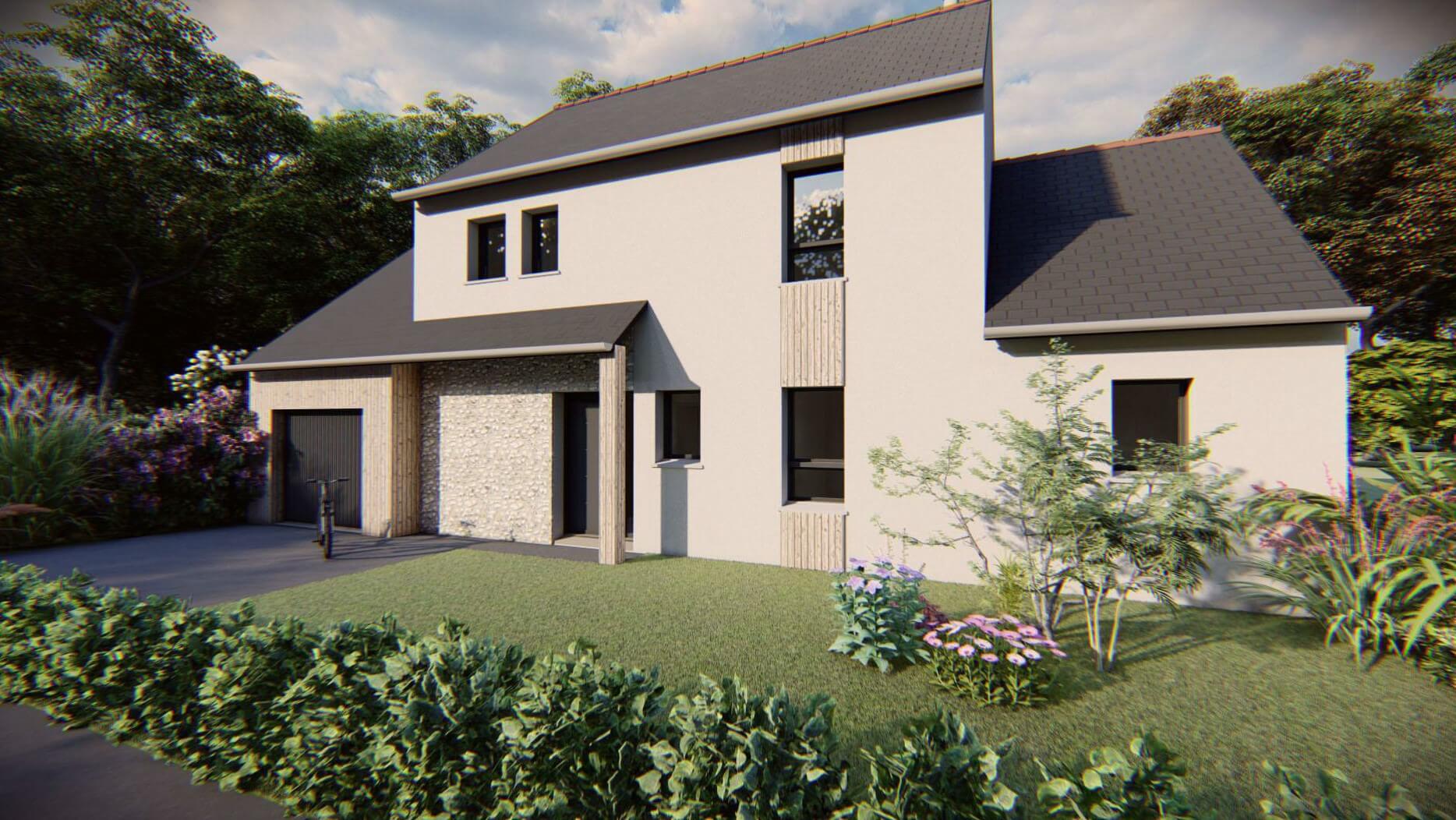 Maison+Terrain à Montauban-de-Bretagne - Photo Maison+Terrain à Montauban-de-Bretagne - Photo 1