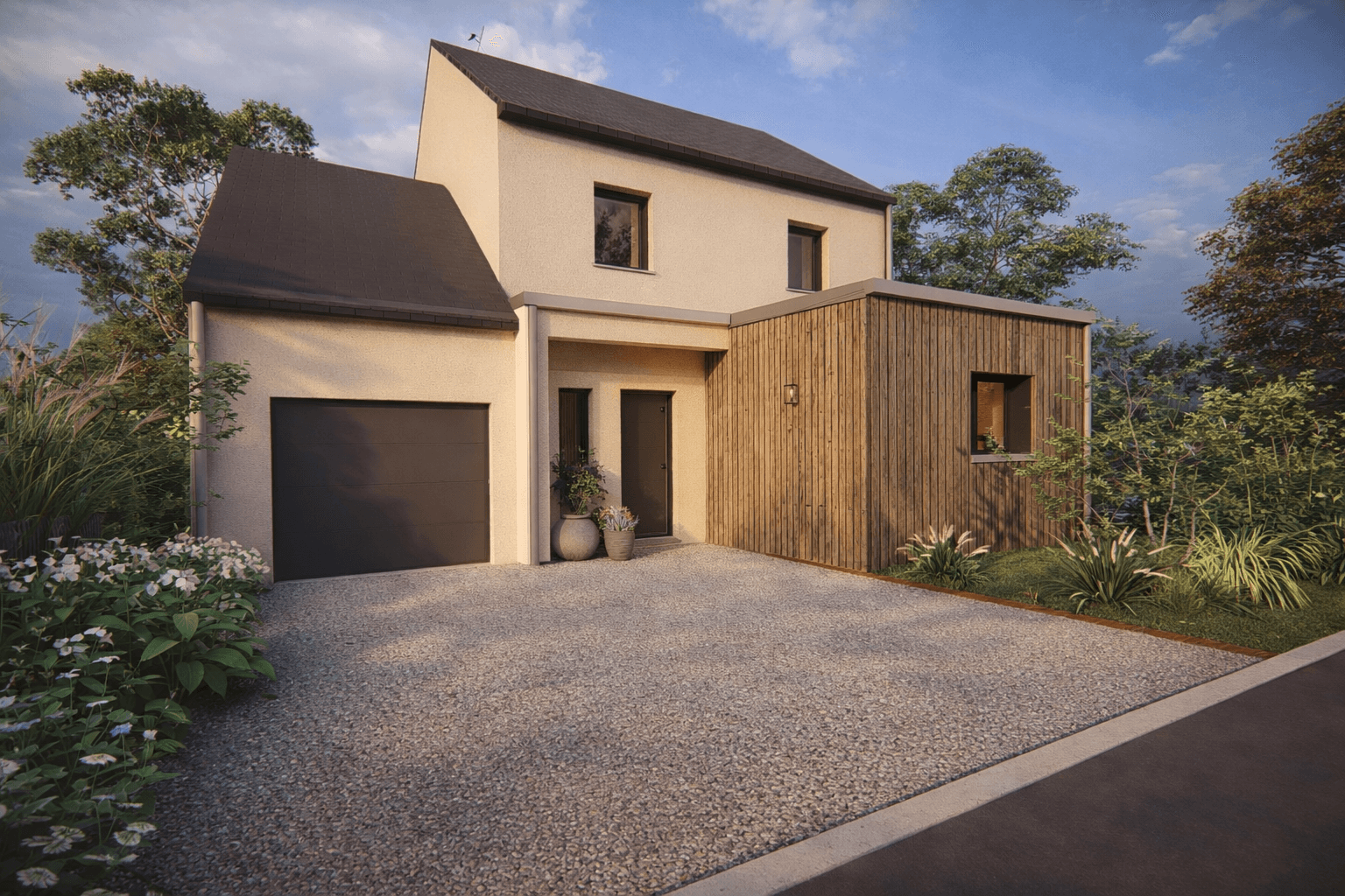 Maison+Terrain à Saint-Maugan - Photo 1