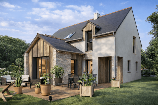 Maison+Terrain à Saint-Coulomb - Photo