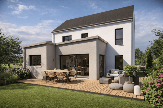 Maison+Terrain à Saint-Aubin-d'Aubigné - Photo